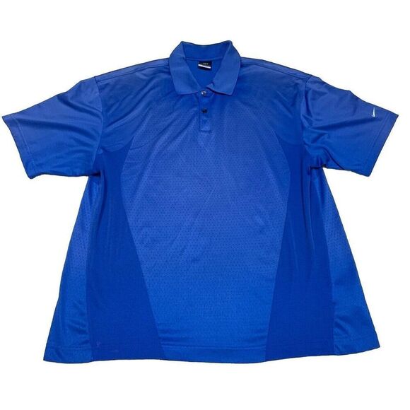 Nike Mens Polo Shirt Size XL Golf‎ Blue Dri-Fit Breathable Lightweight 194474 - Picture 1 of 7
